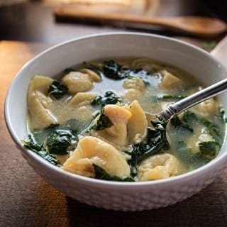 Stracciatella Tortellini Soup
